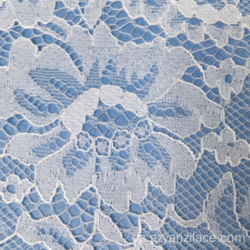 Chantilly Tulle Floral Lace Fabric para el vestido